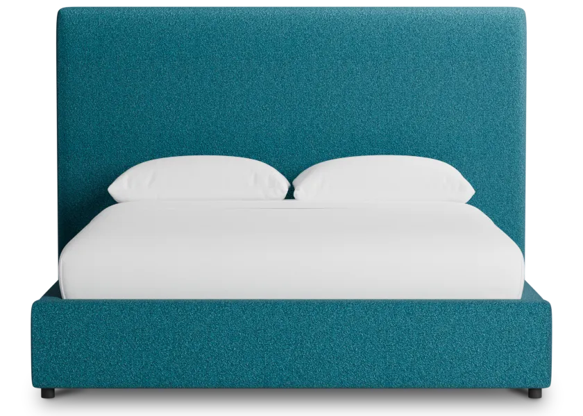 Grayton Elite Teal 54" Upholstered Platform Bed