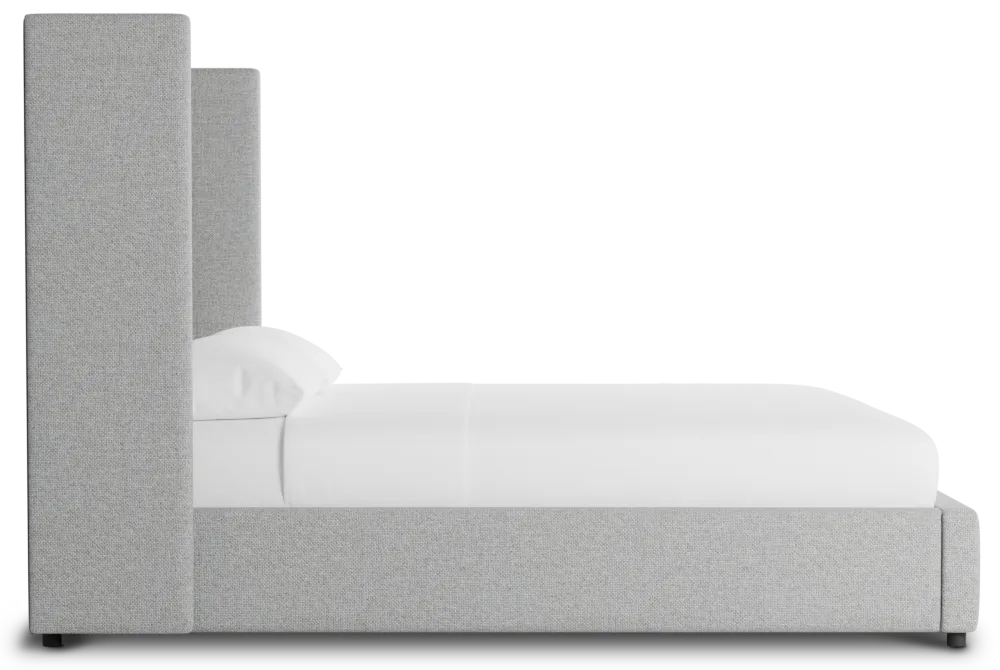 Captiva Suave White 60" Upholstered Shelter Bed