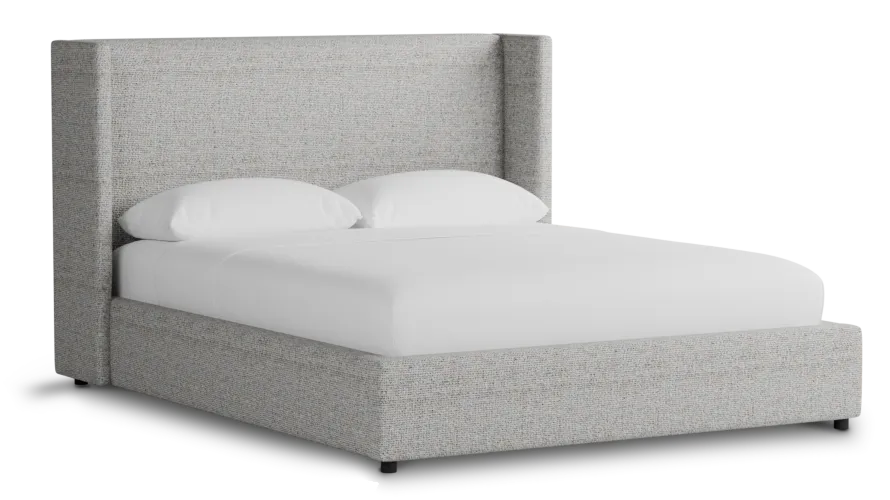 Captiva Natural Beauty Gray 48" Upholstered Shelter Bed