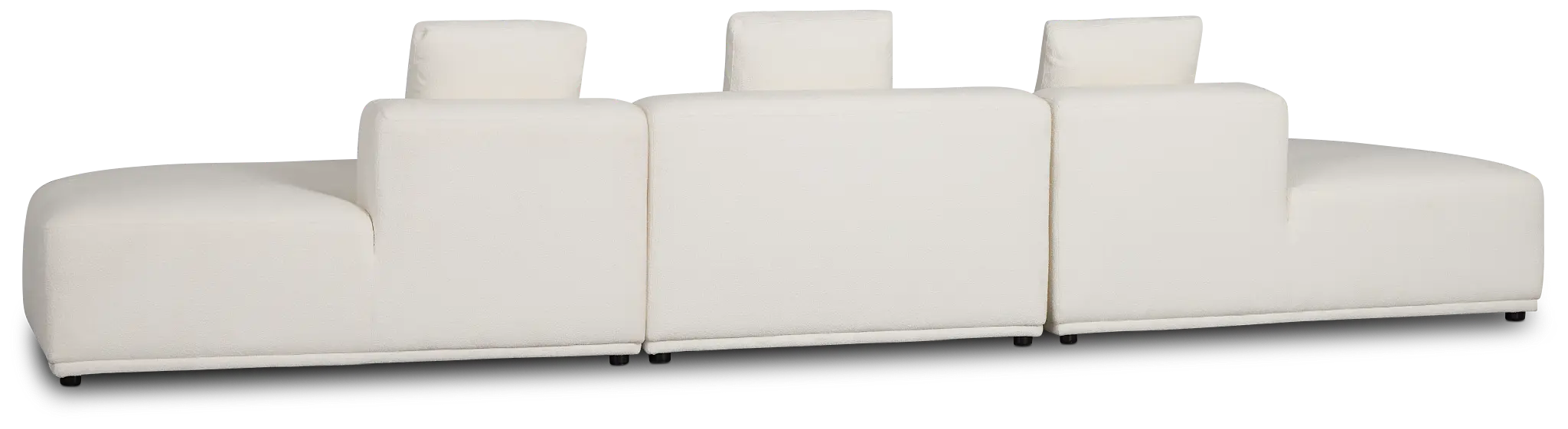 Catalina White Fabric 3-piece Modular Sofa Catalina White Fabric 3-piece Modular Sofa