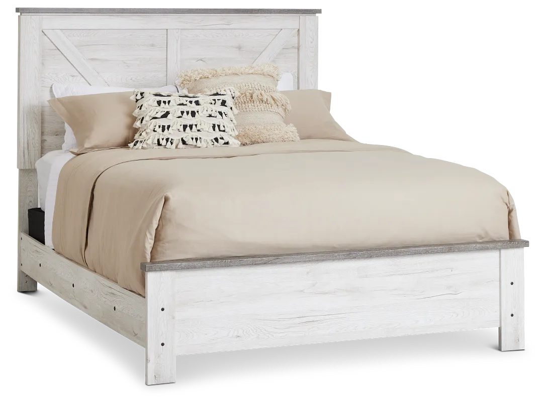 Blueridge Two-tone Panel Bed
