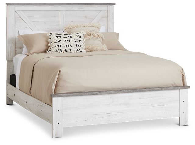 Blueridge Two-tone Panel Bed