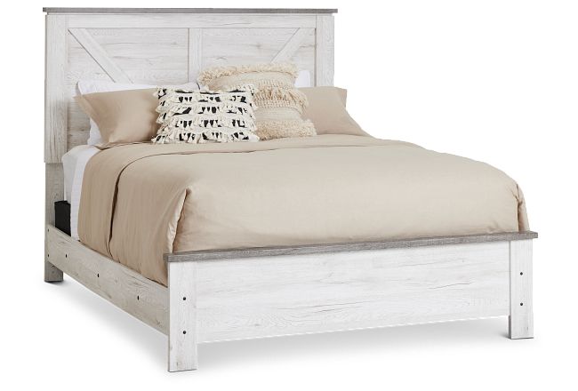 Blueridge Two-tone Panel Bed