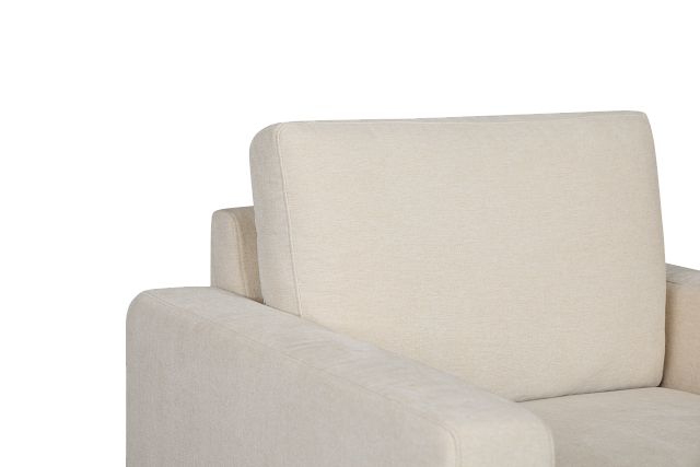 Addie Beige Fabric Left Chaise Storage Sectional