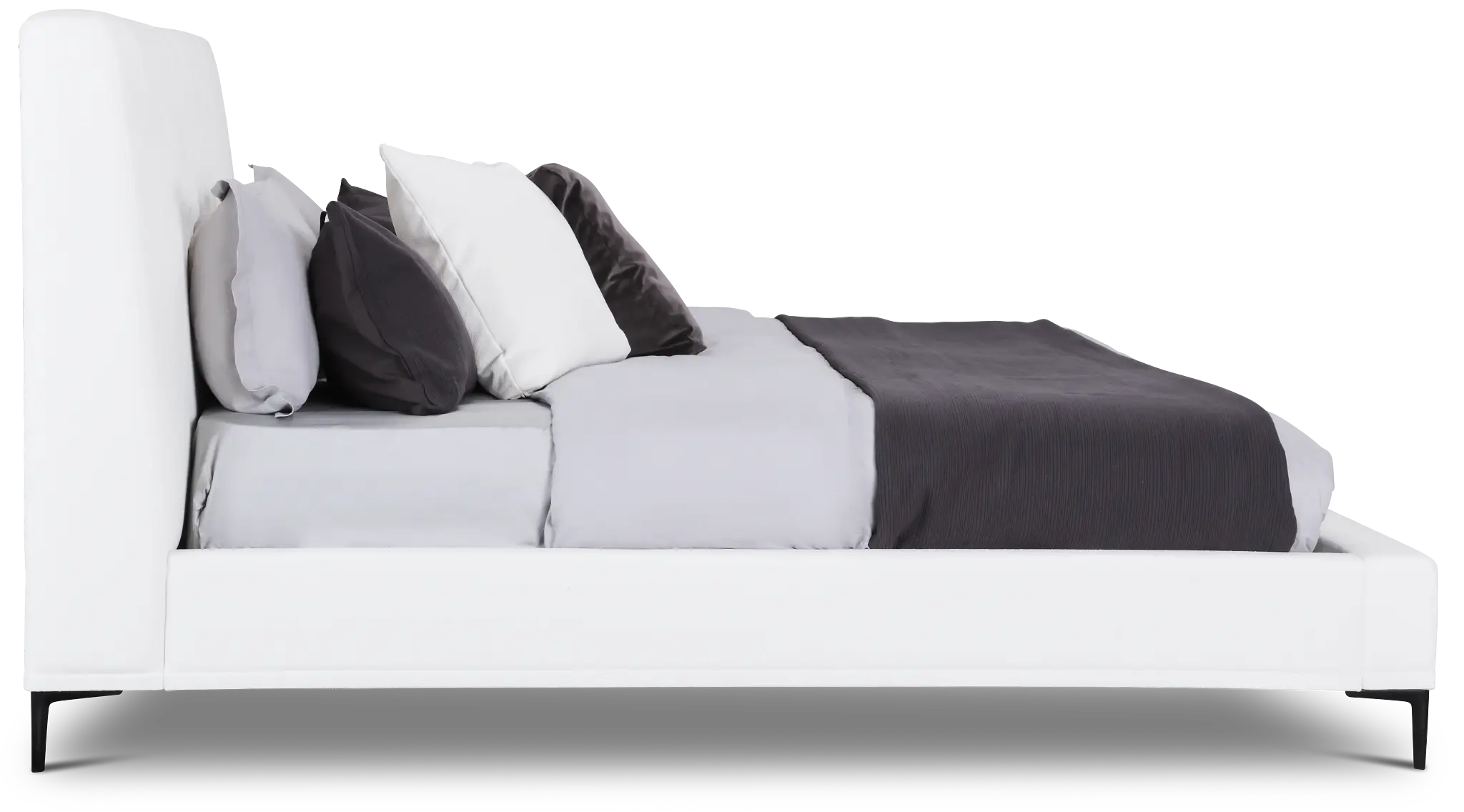 Emit Ivory Uph Panel Bed Emit Ivory Uph Panel Bed