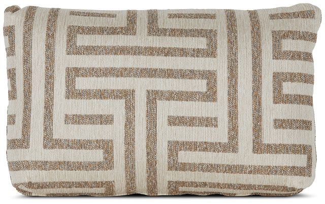 Doric Beige Lumbar Accent Pillow