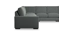 Edgewater Lucy Navy Large Right Chaise Sectional