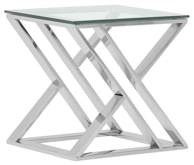 Jada Glass Square End Table