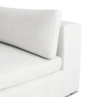 Destin Sutton White Fabric 8-piece Modular Sectional