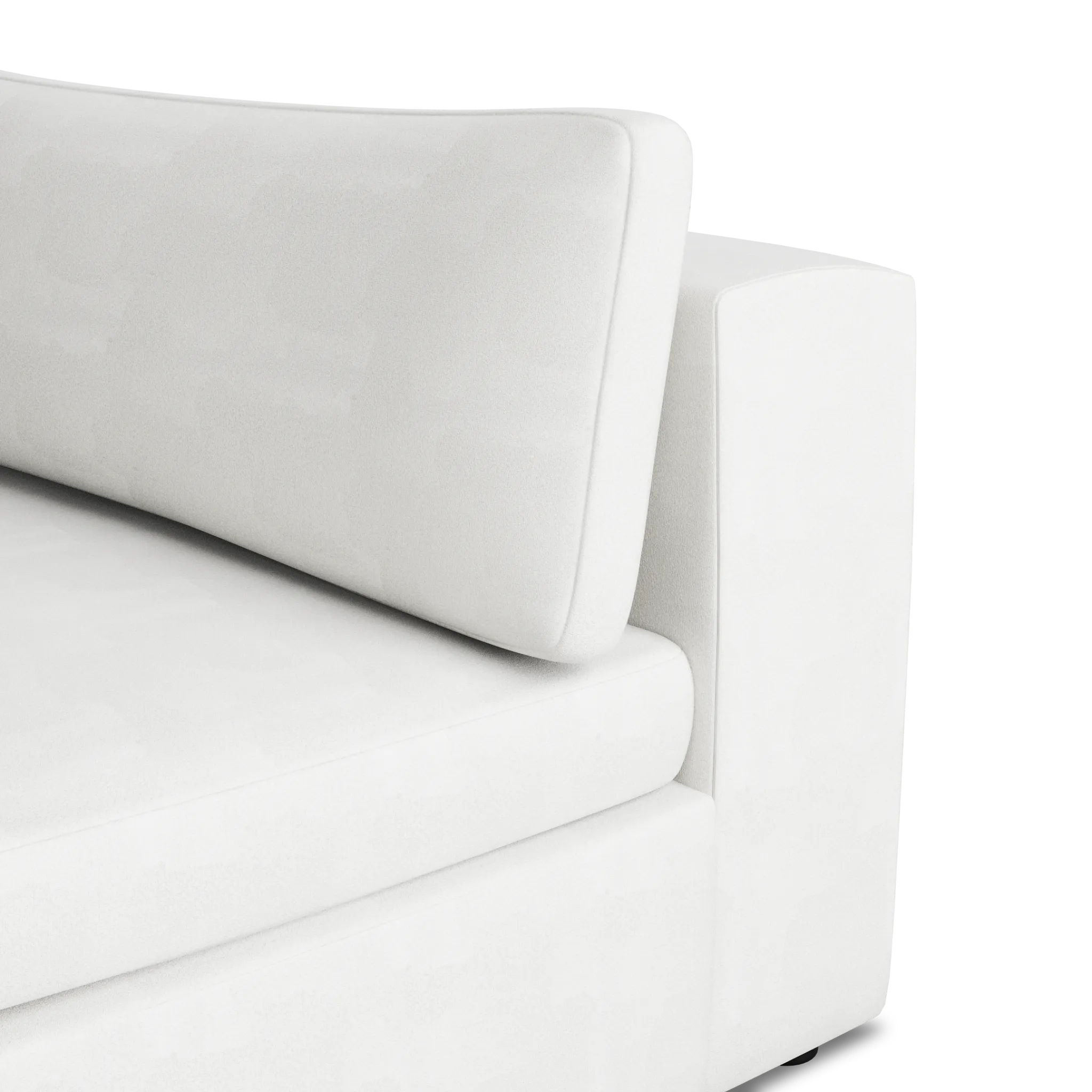 Destin Sutton White Fabric 8-piece Modular Sectional