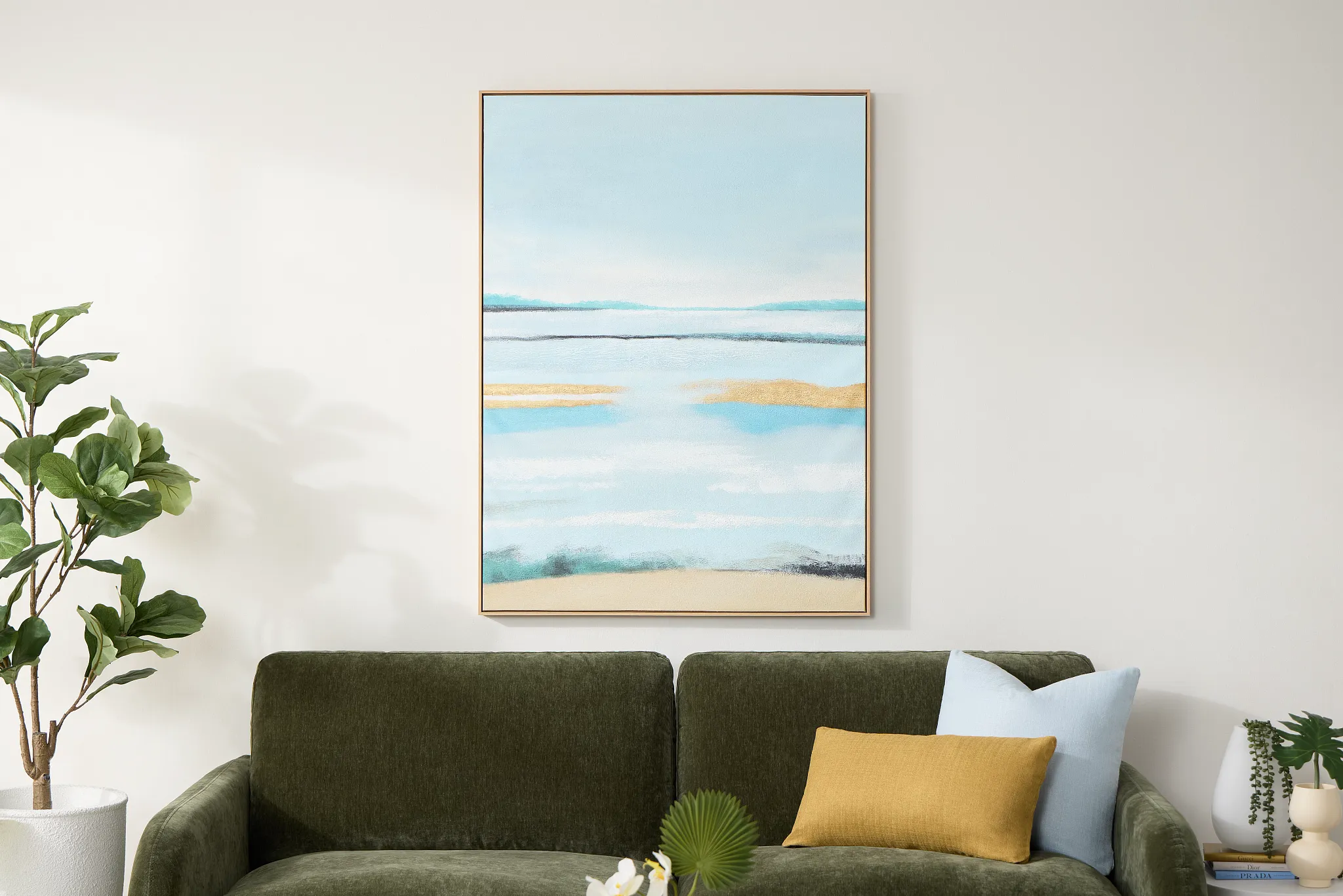 Peaceful Blue Framed Wall Art