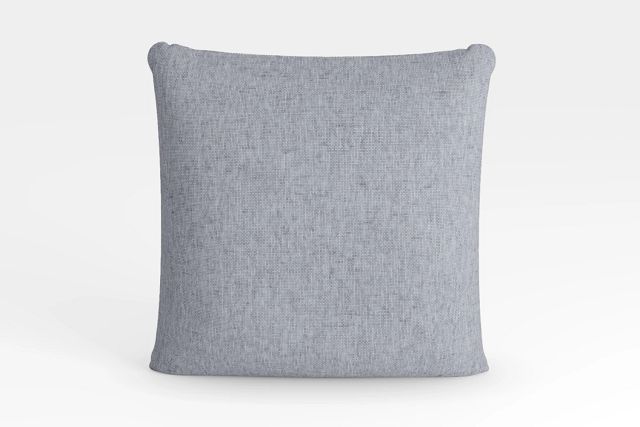 Noah Dark Gray Fabric Square Accent Pillow
