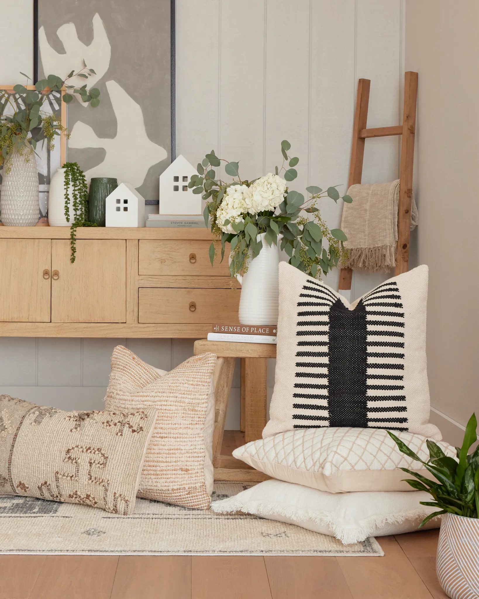 Birch Ivory 22" Accent Pillow