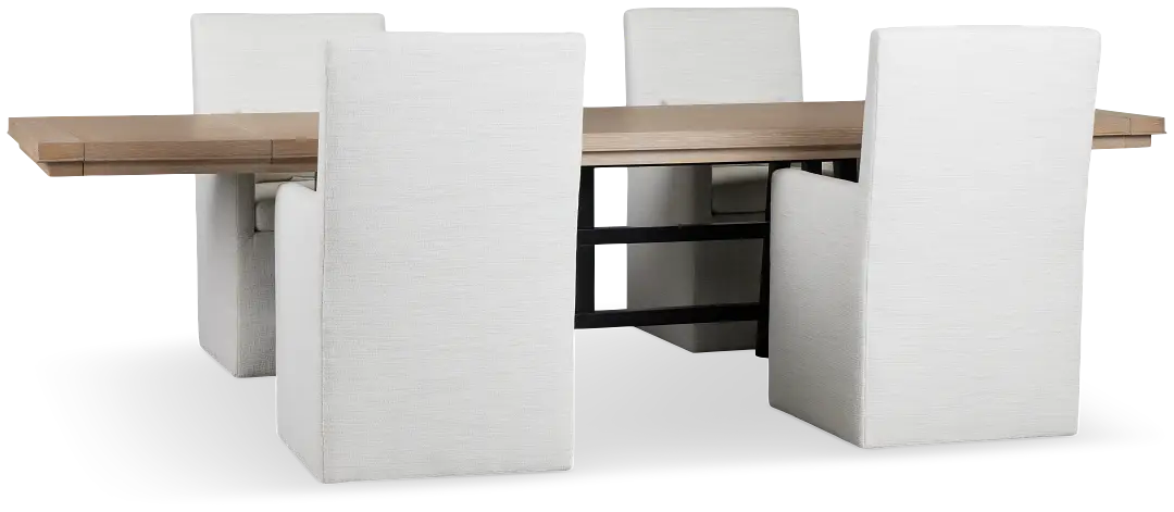 Southlake Two-tone Rectangular Table & 4 Upholstered Chairs Southlake Two-tone Rectangular Table & 4 Upholstered Chairs