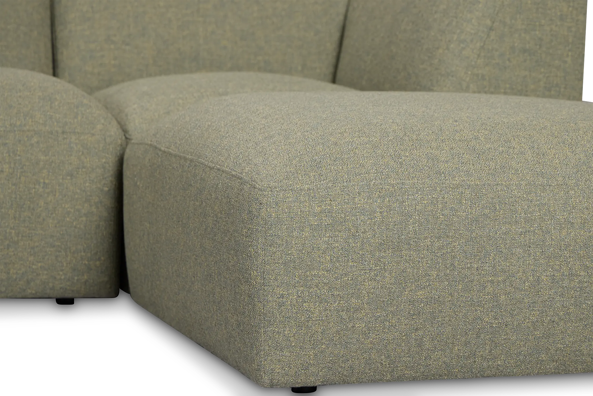 Baylor Green Fabric 4-piece Right Facing Bumper Sectional Baylor Green Fabric 4-piece Right Facing Bumper Sectional