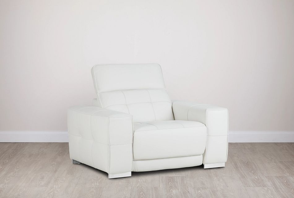 leather power glider recliner with power adjustable headrest