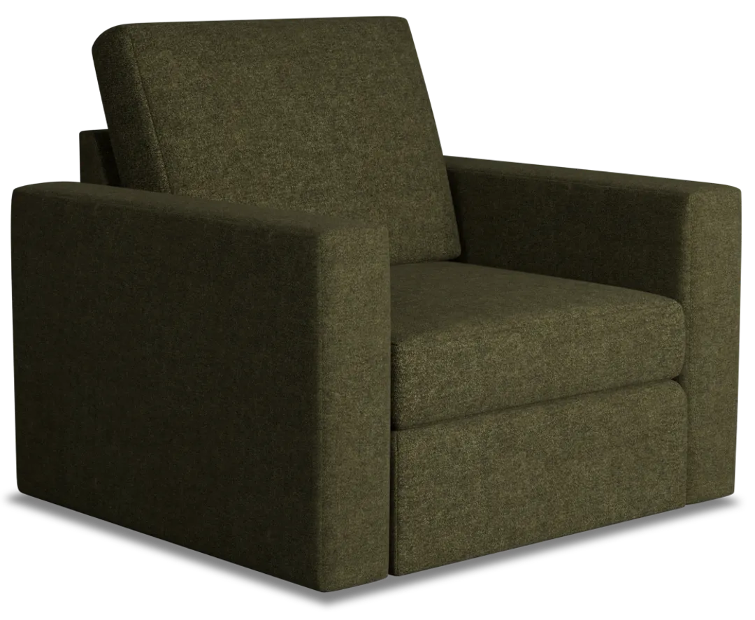 Citymod Green Fabric Swivel Chair