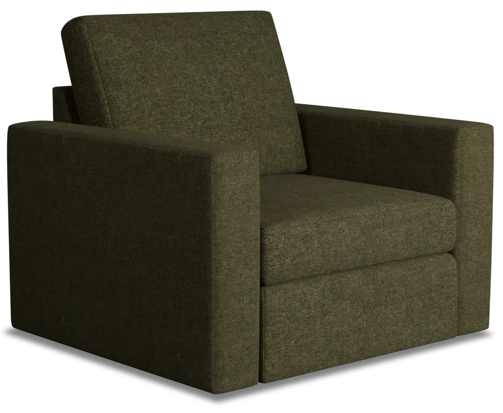 Citymod Green Fabric Swivel Chair