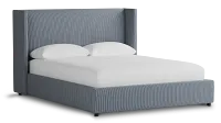 Captiva Lucy Navy 48" Upholstered Shelter Bed