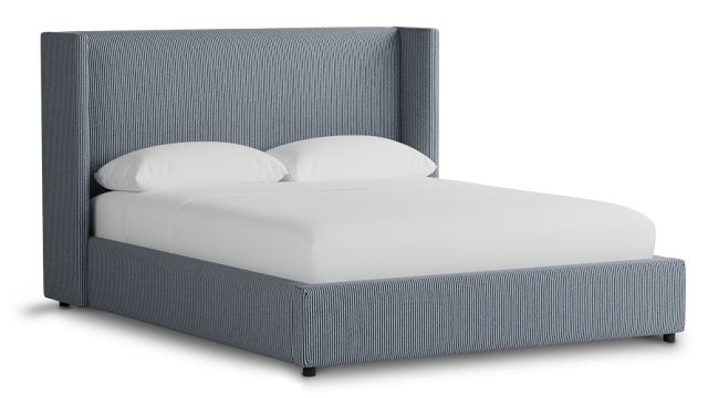 Captiva Lucy Navy 48" Upholstered Shelter Bed