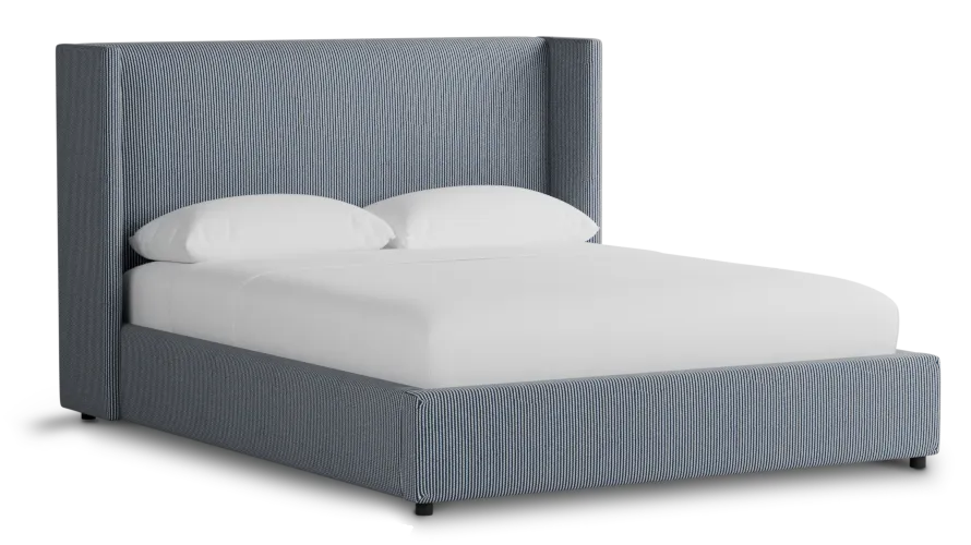 Captiva Lucy Navy 48" Upholstered Shelter Bed