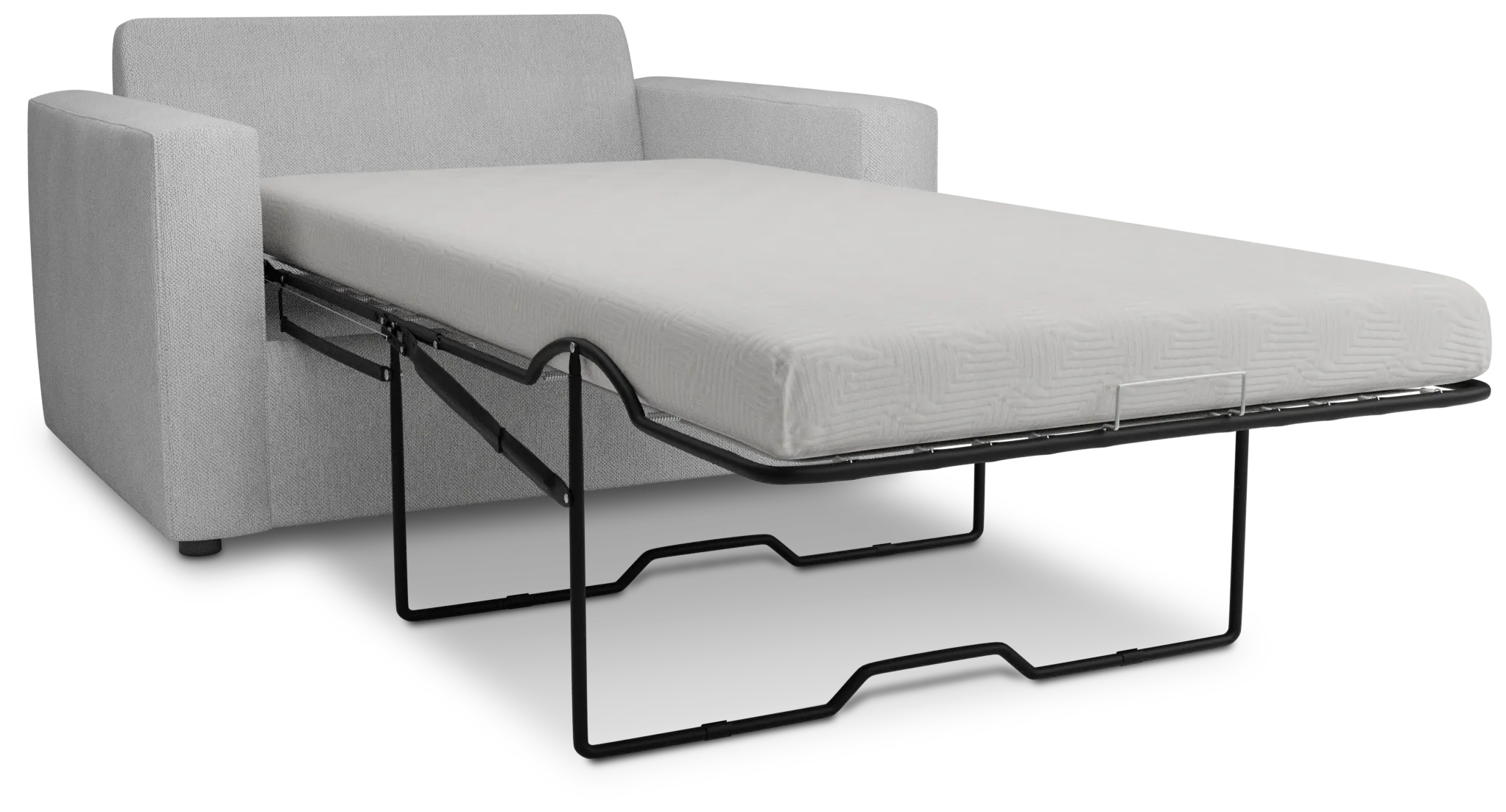 Siesta Revenue White Fabric Cooling Memory Foam Sleeper