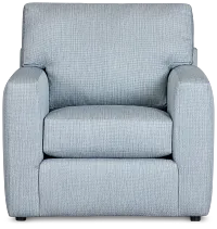 Rhodes Light Blue Fabric Chair