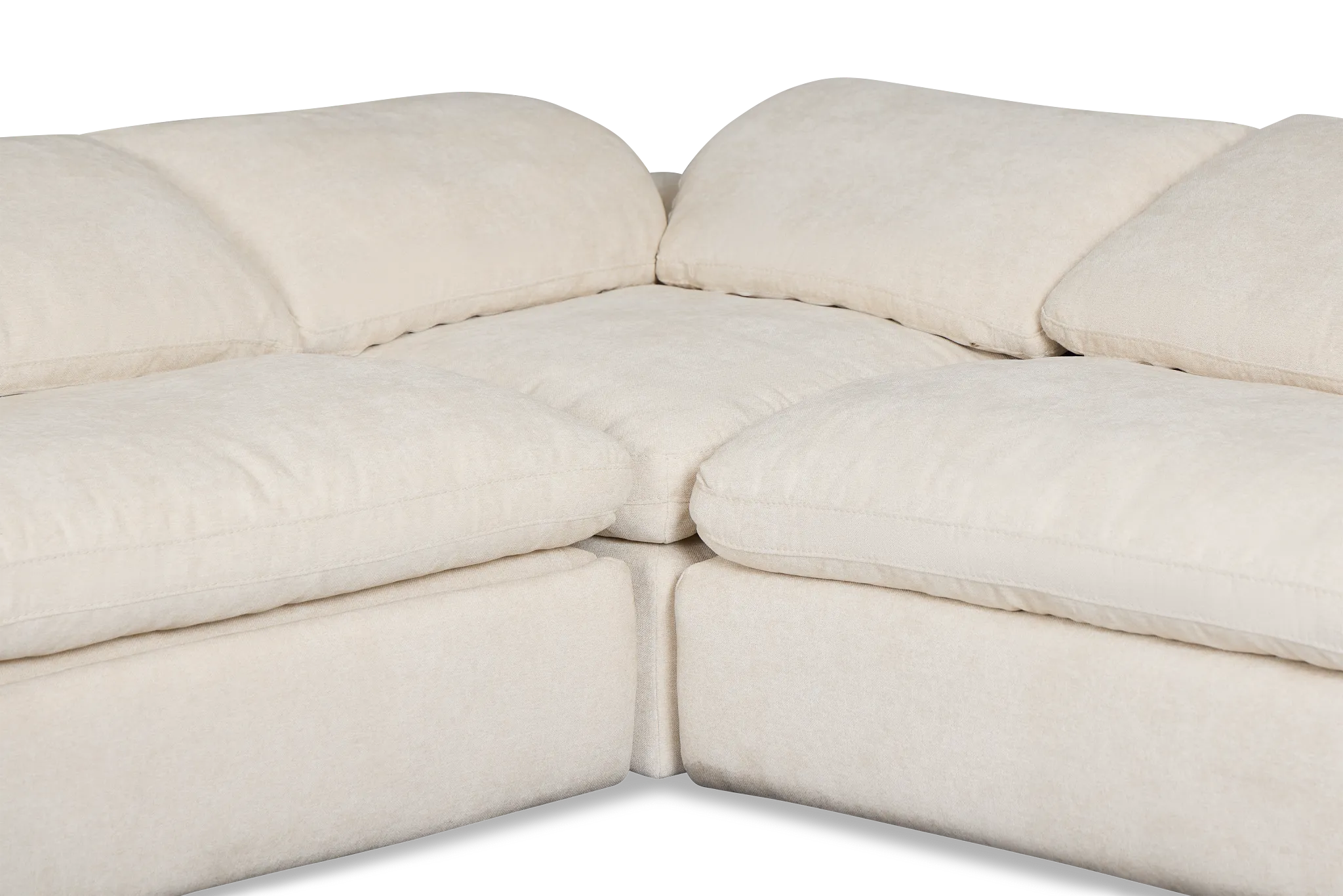 Drift Light Beige Fabric Large Dual Power Right Bumper Sectional