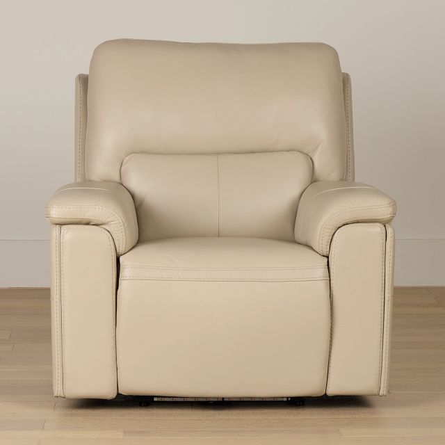 Fallon Beige Lthr/vinyl Power Recliner