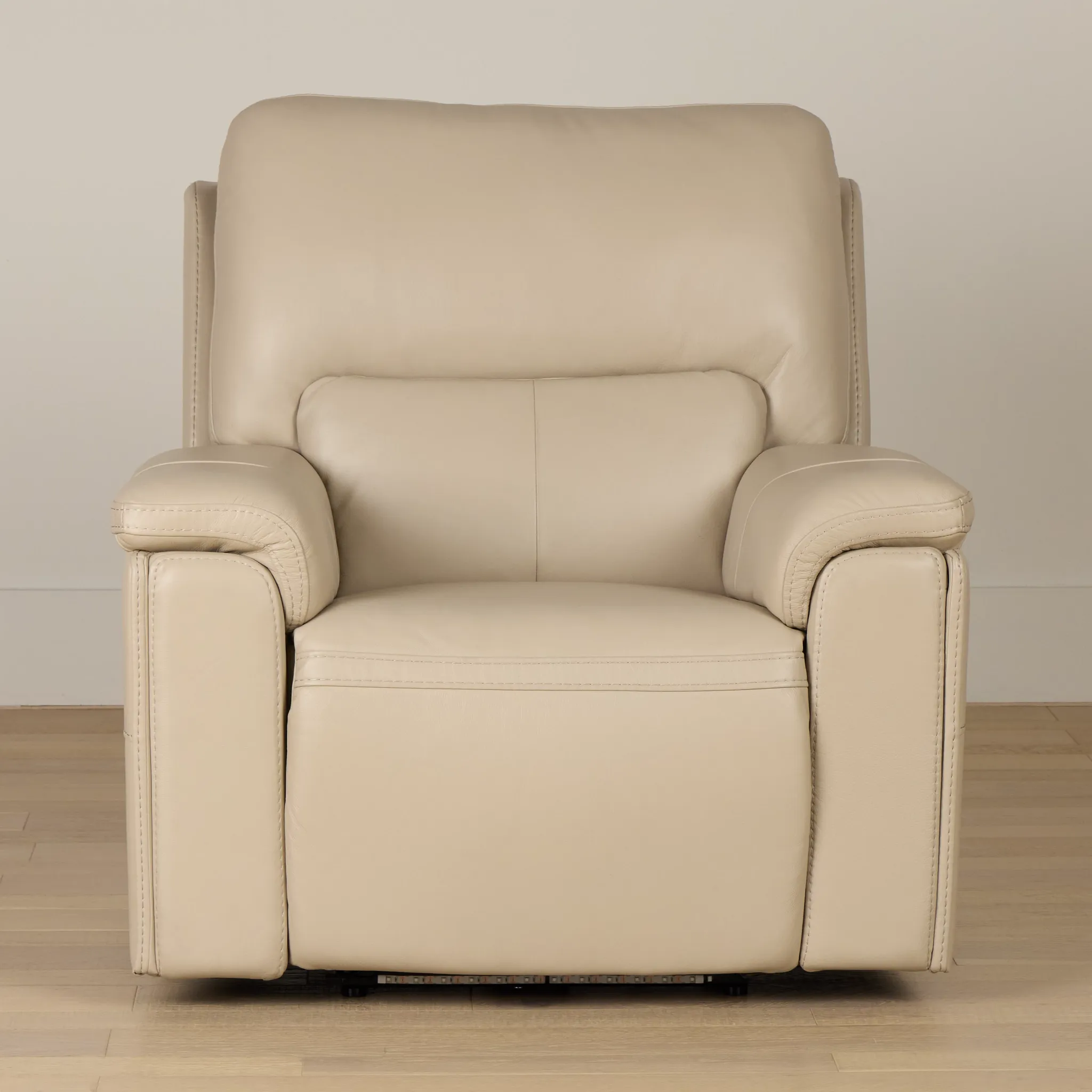 Fallon Beige Lthr/vinyl Power Recliner