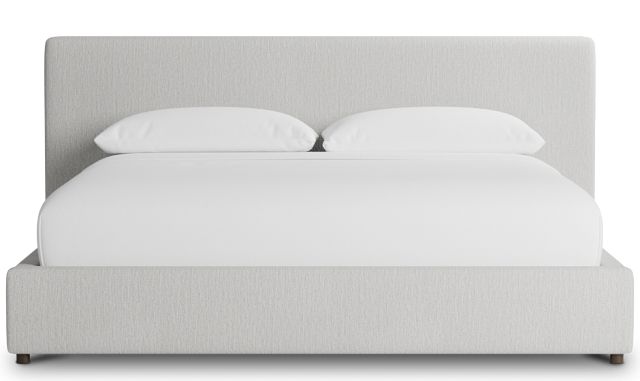 Grayton Delray Pewter 44" Upholstered Platform Bed