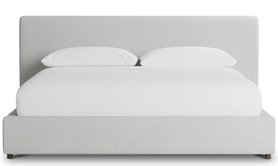 Grayton Delray Pewter 44" Upholstered Platform Bed Grayton Delray Pewter 44" Upholstered Platform Bed