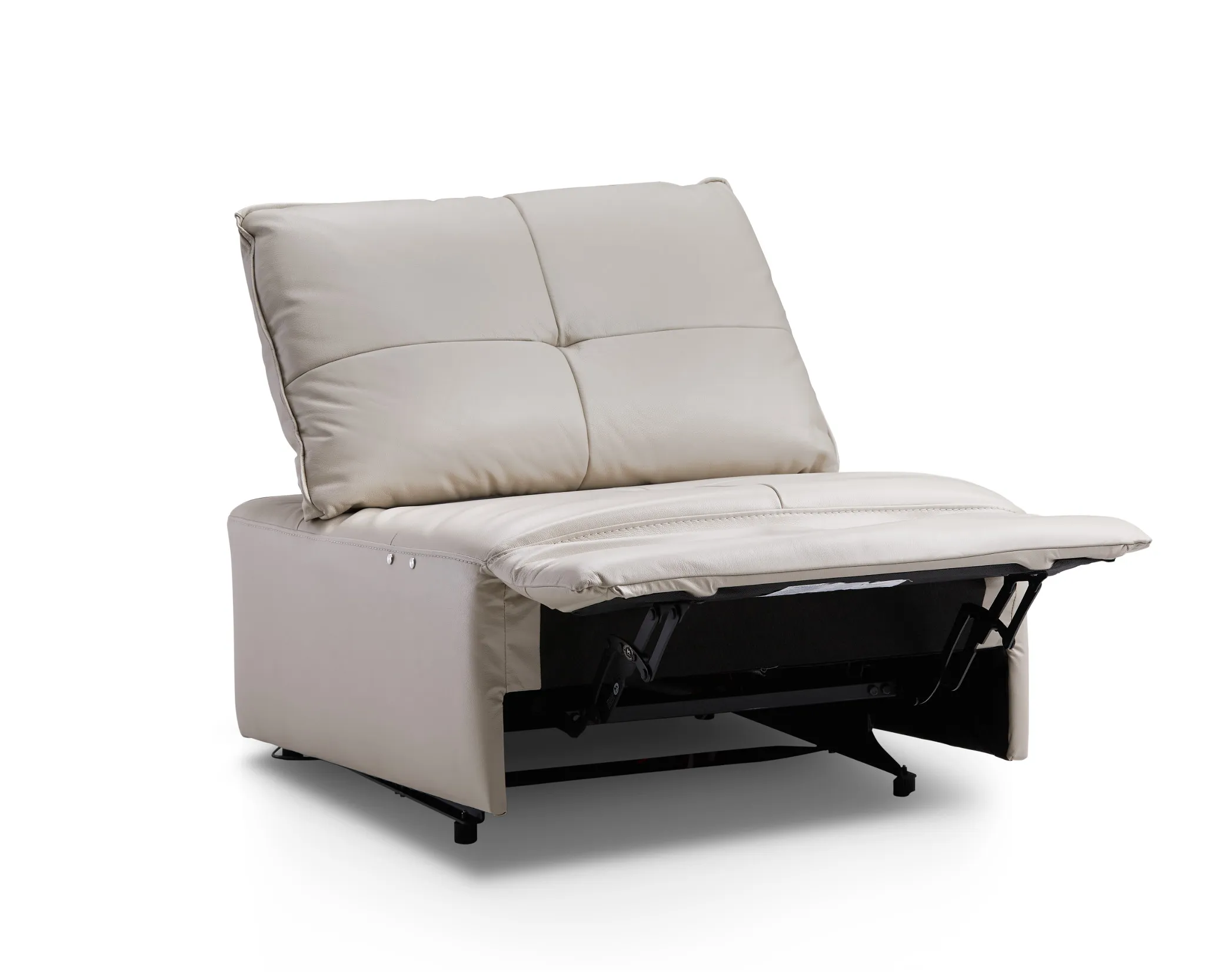 Trice Taupe Lthr/vinyl Armless Power Recliner