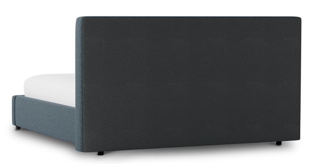 Gayton Elavation Dark Blue 44" Upholstered Platform Bed