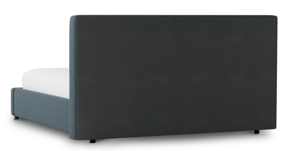 Gayton Elavation Dark Blue 44" Upholstered Platform Bed