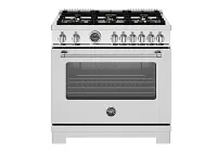 Bertazzoni 366 Series Stainless Steel 36" Dual Fuel Range