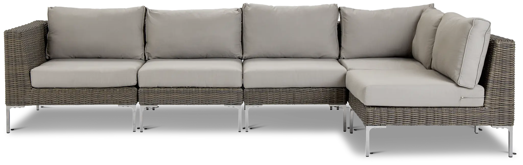 Tulum Gray Woven 5-piece Modular Sectional Tulum Gray Woven 5-piece Modular Sectional