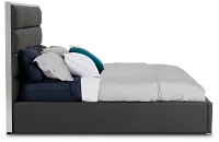 Cortina Gray Uph Platform Bed