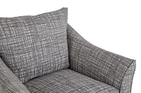 Hugo Gray Fabric Accent Chair