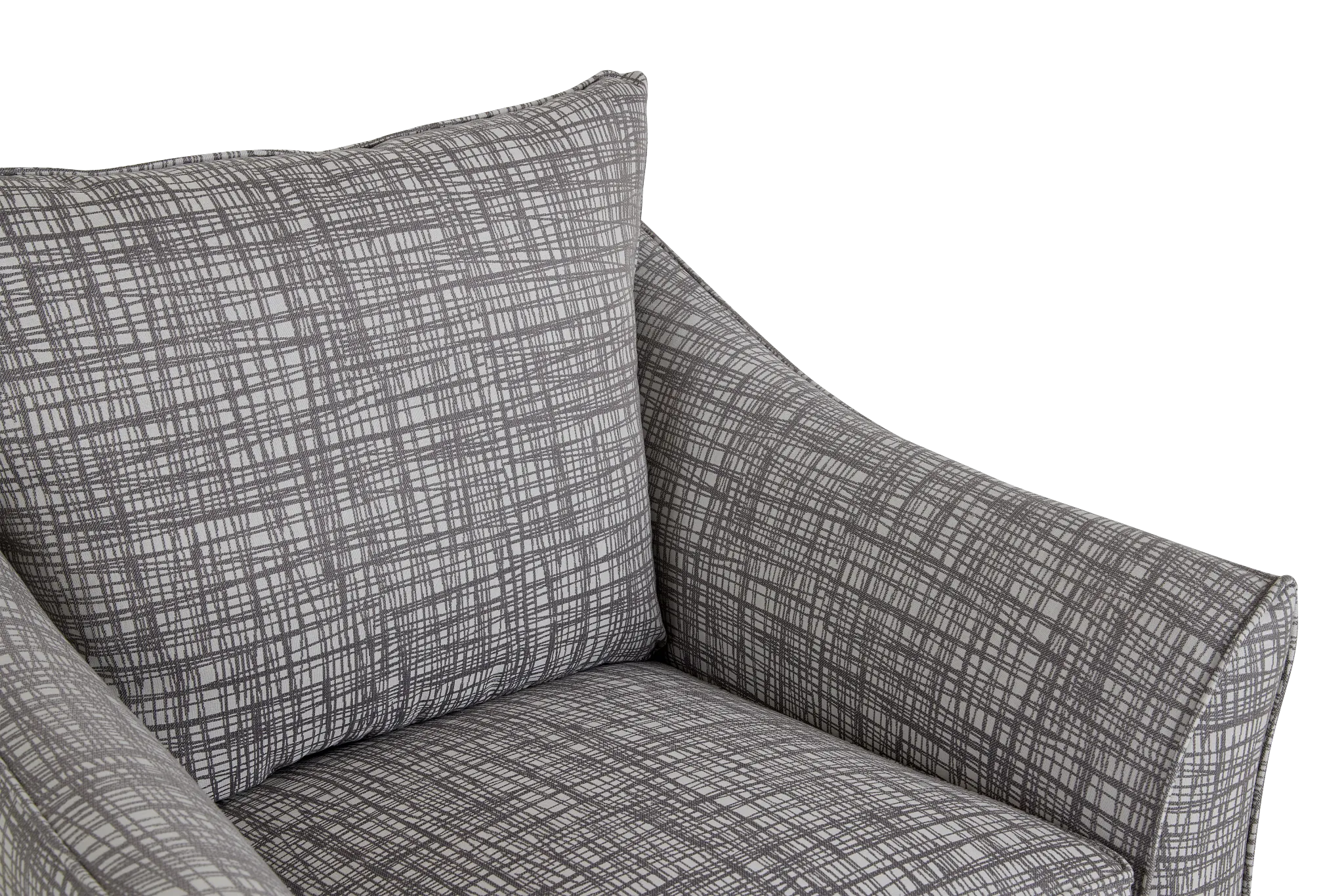 Hugo Gray Fabric Accent Chair