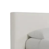 Grayton Sea Lane Dark Blue 44" Upholstered Platform Bed