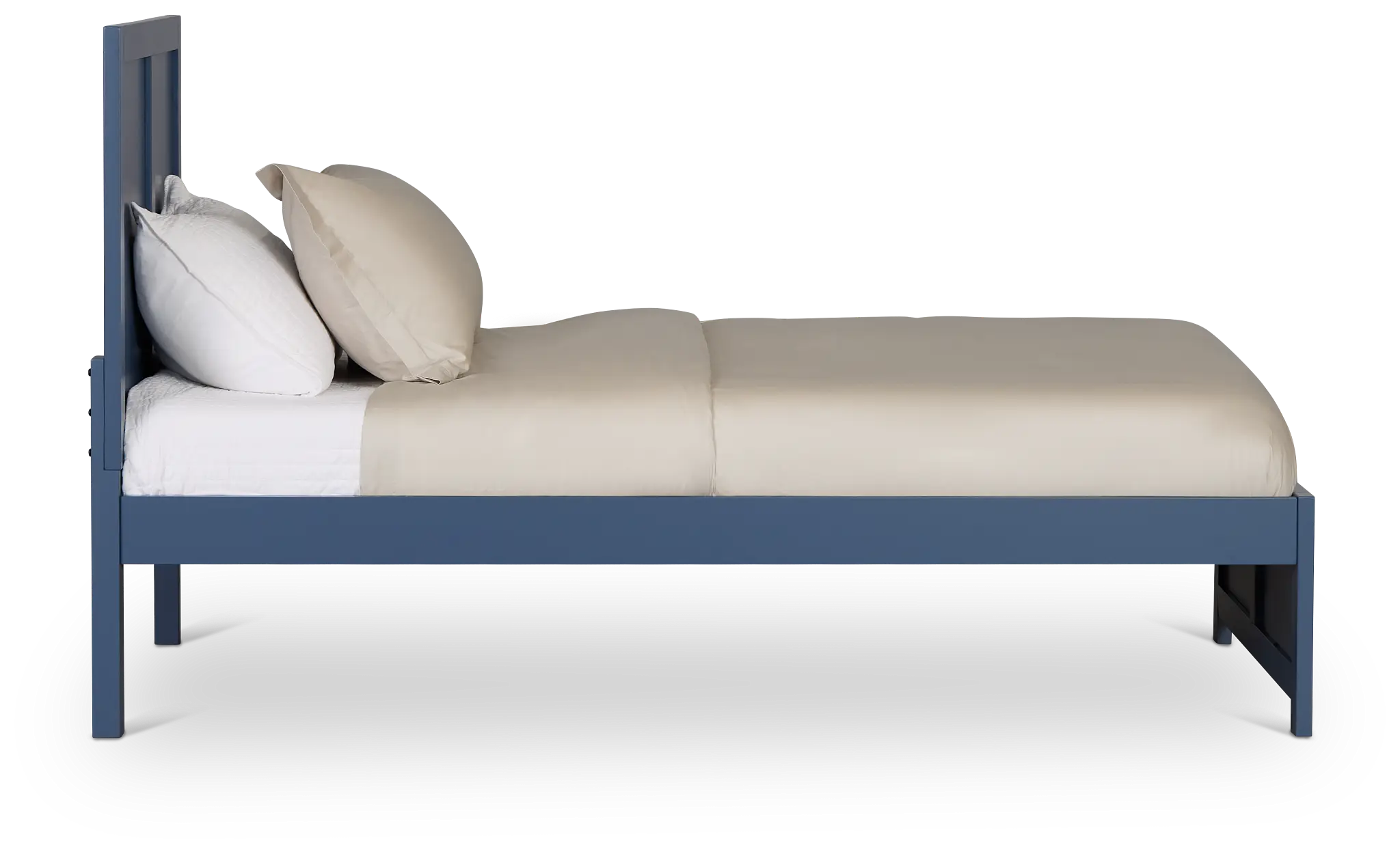 Charleston Dark Blue Panel Bed Charleston Dark Blue Panel Bed