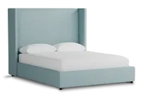 Captiva Elite Light Blue 60" Upholstered Shelter Bed