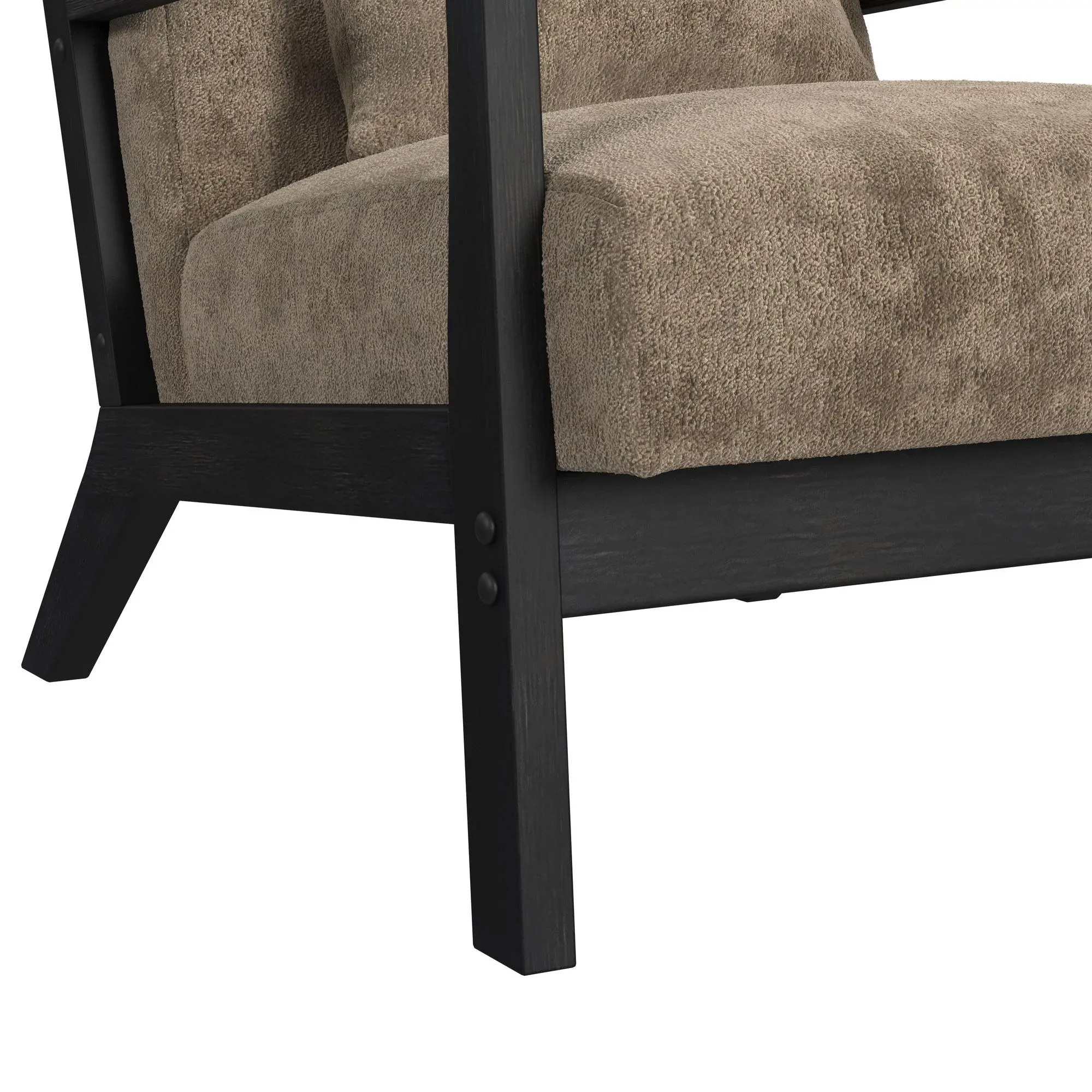 Fable Light Brown Fabric Accent Chair