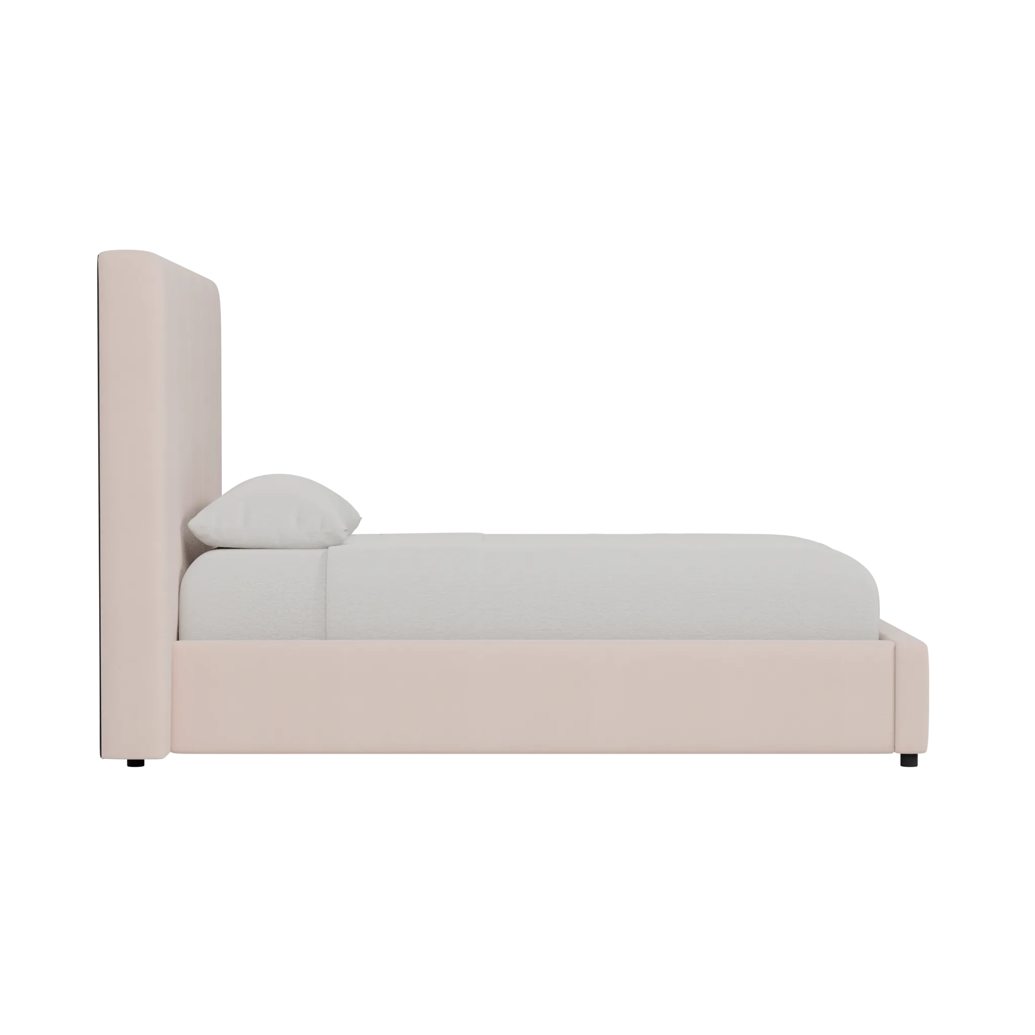 Grayton Joya Light Pink 54" Upholstered Platform Bed
