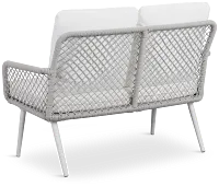 Andes White Woven Sofa