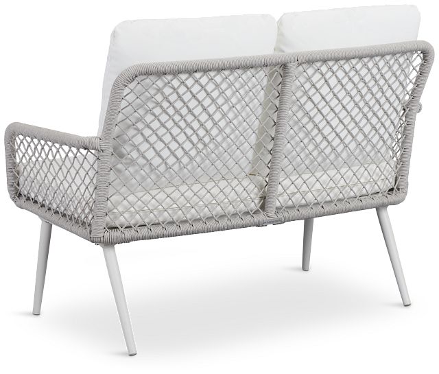 Andes White Woven Sofa