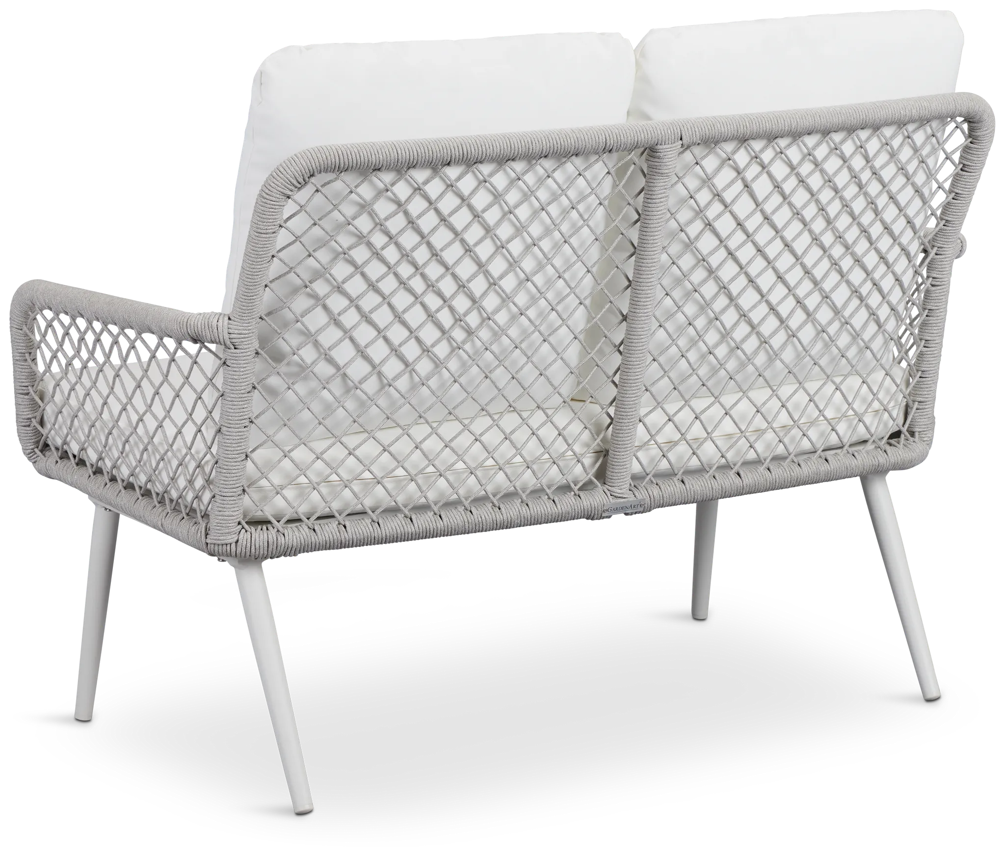 Andes White Woven Sofa