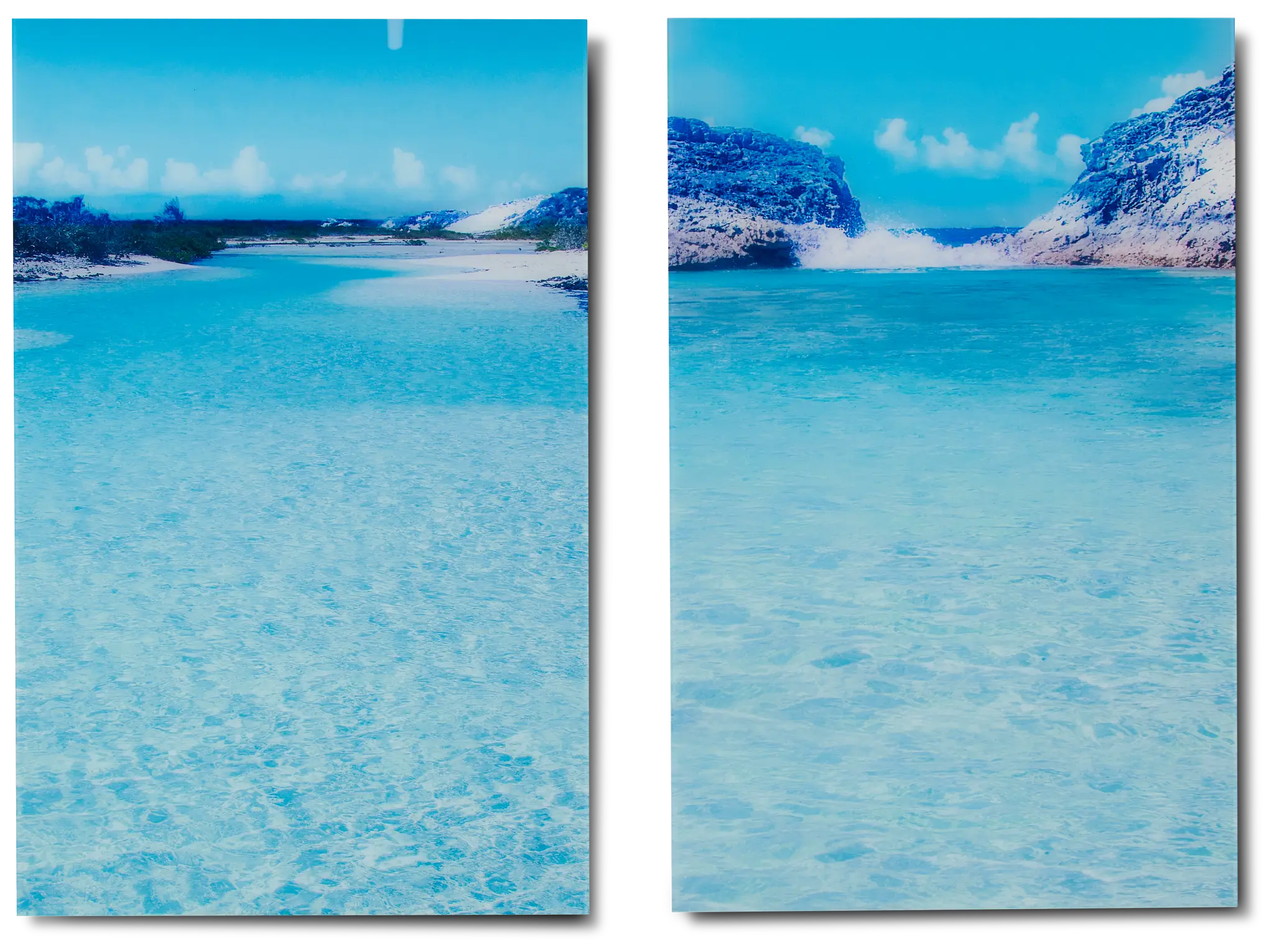 Exuma Acrylic Set Of 2 Wall Art Exuma Acrylic Set Of 2 Wall Art