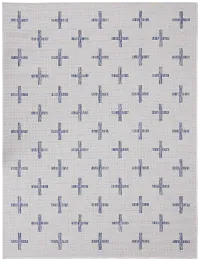 Carlee Blue 5x7 Area Rug